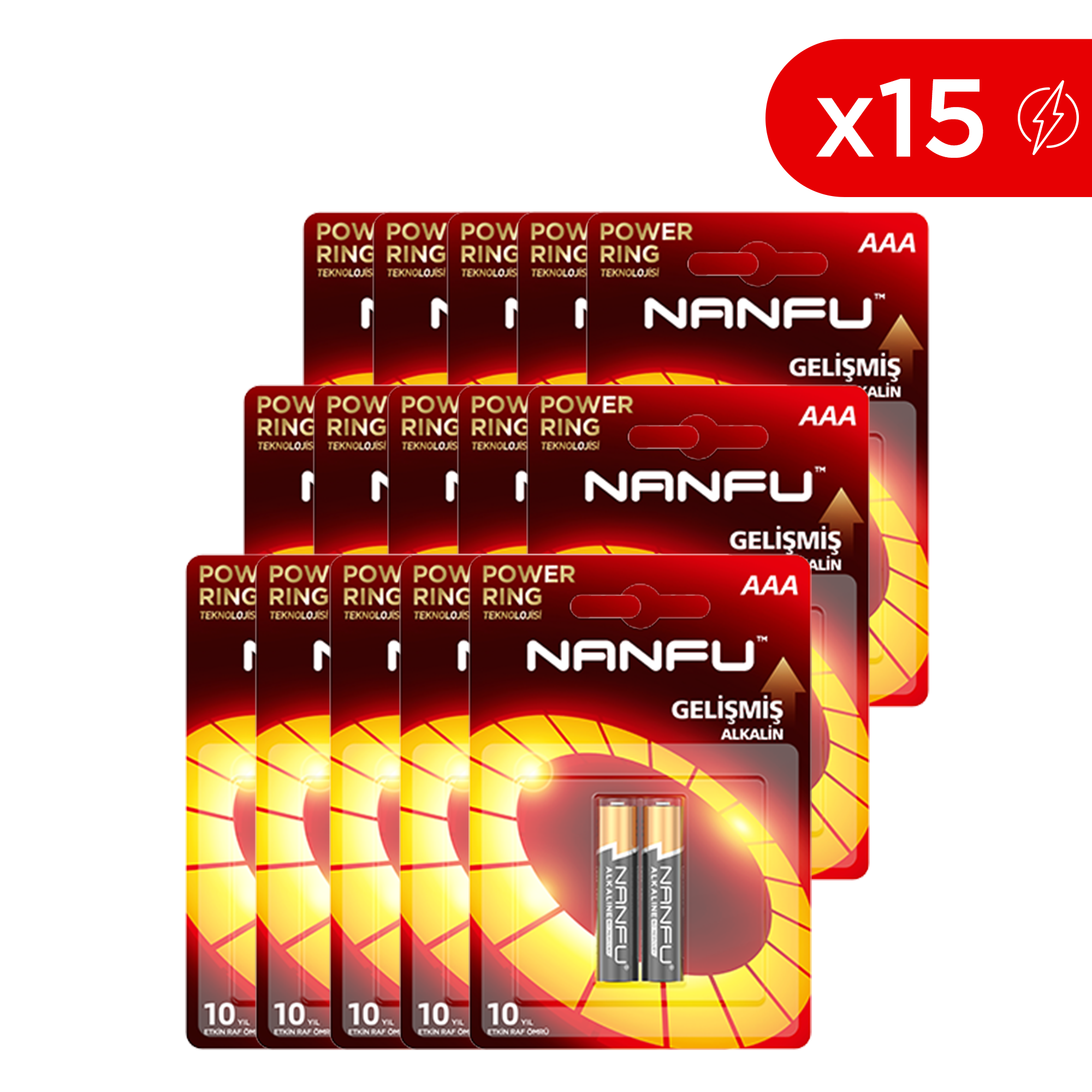 Nanfu 1.5v Alkalin Pil - AAA LR03 (2 Adet)