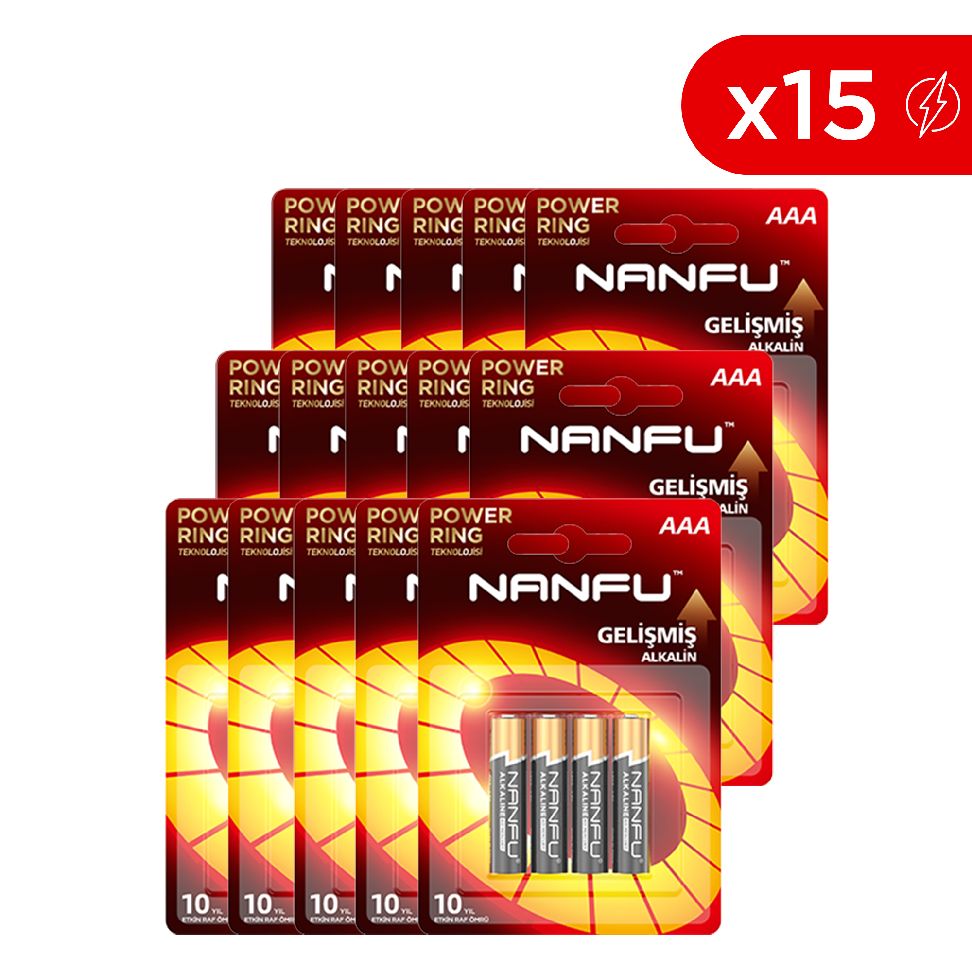 Nanfu 1.5v Alkalin Pil - AAA LR03 (4 Adet)