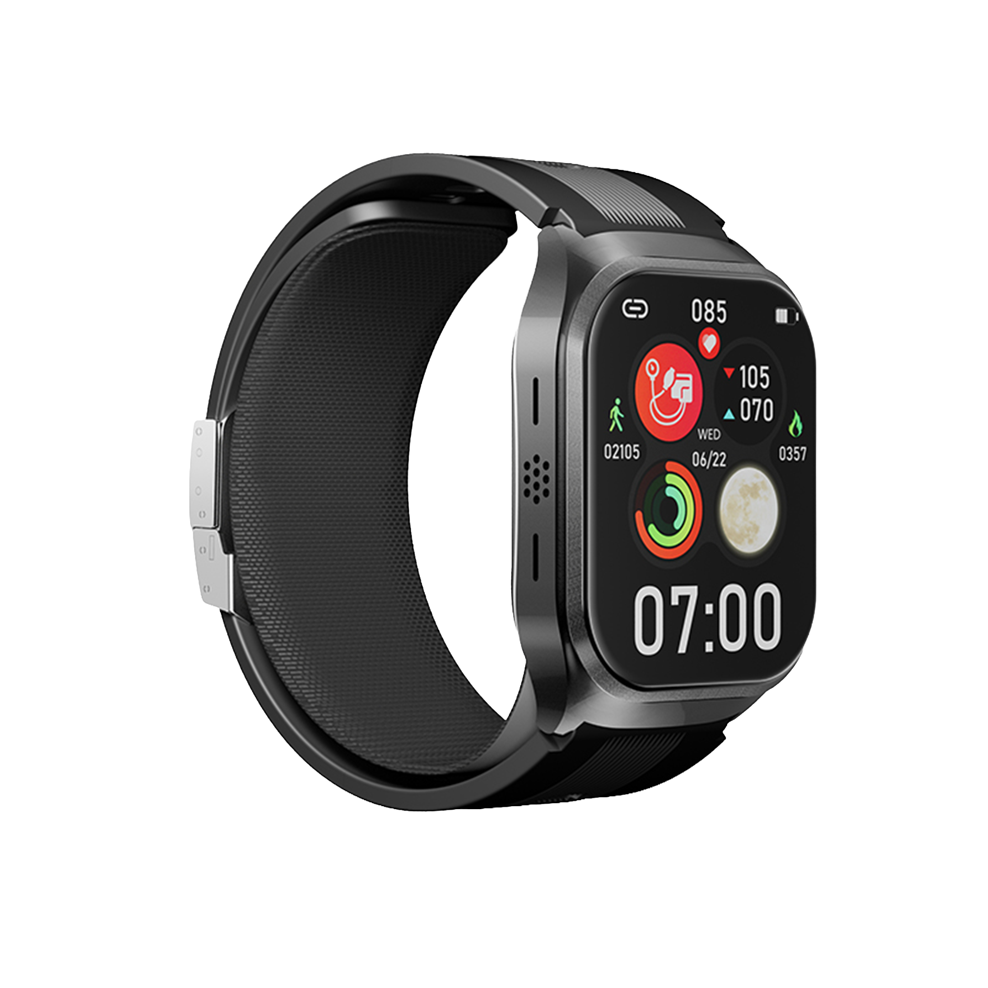 SANAG Dido G80S - Tansiyon Ölçen Akıllı Saat – Nabız, SpO2, Uyku ve Adım Takibi (Mor)