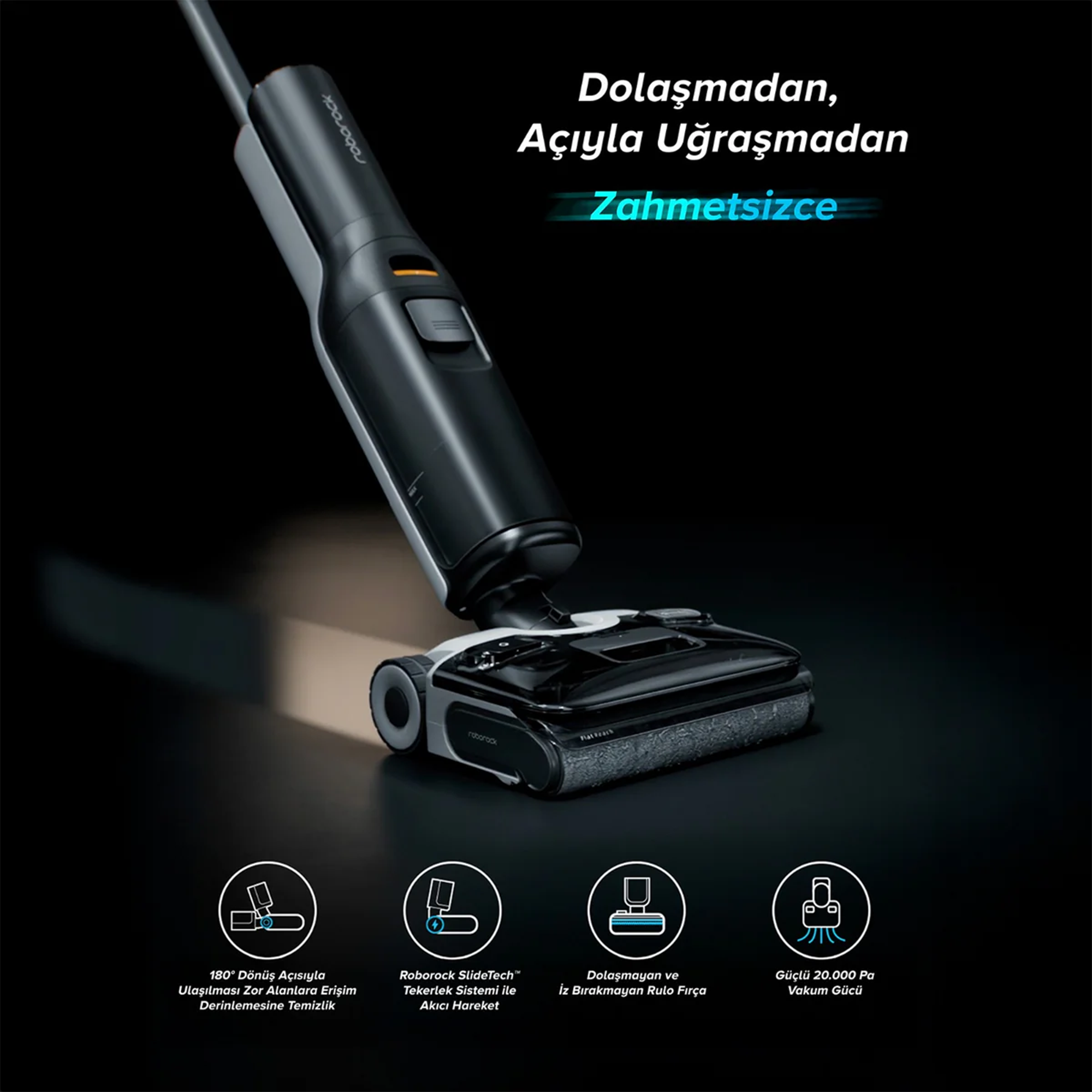 Roborock F25 ACE Islak Kuru Akıllı Dikey Süpürge