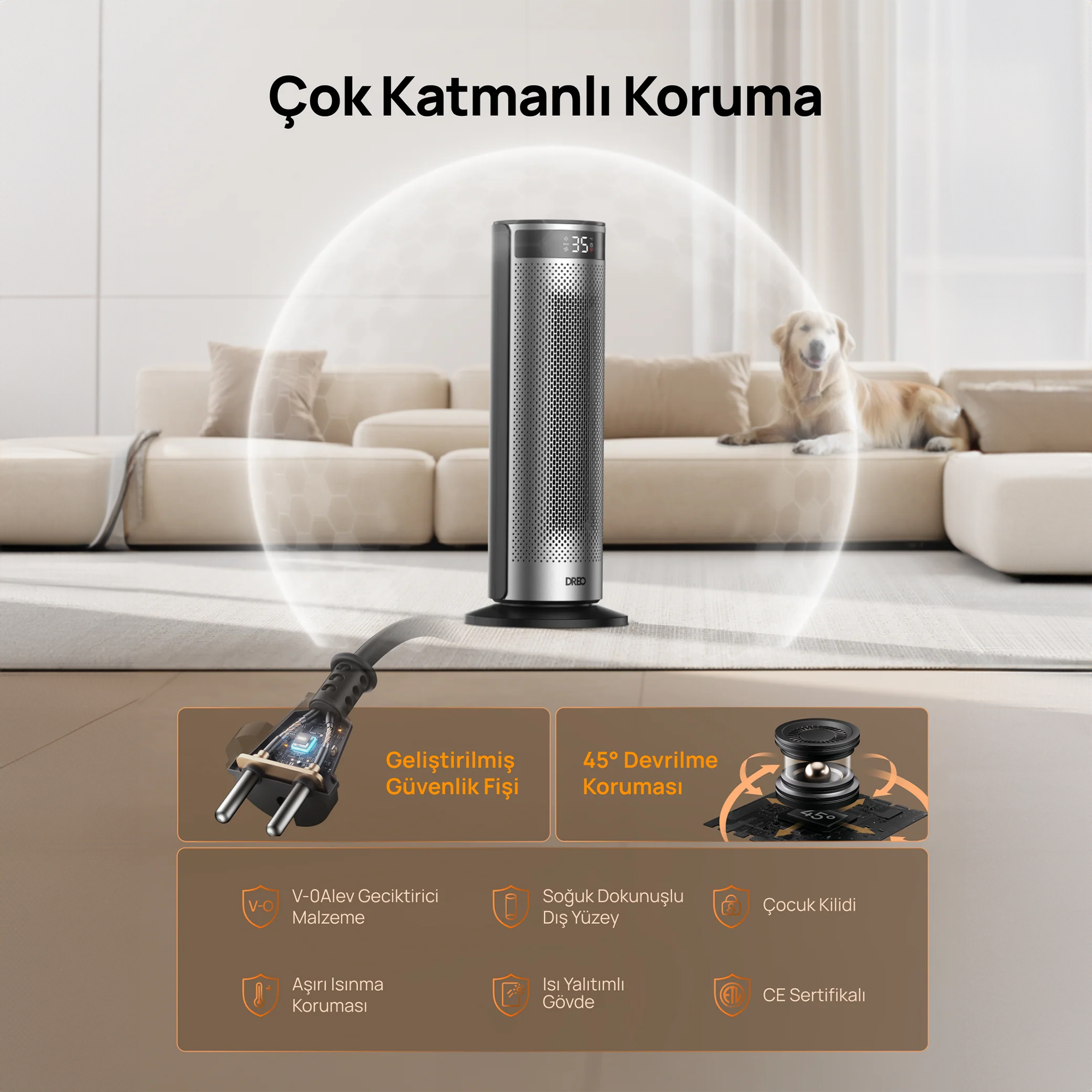 DREO Solaris 628 Isıtıcı
