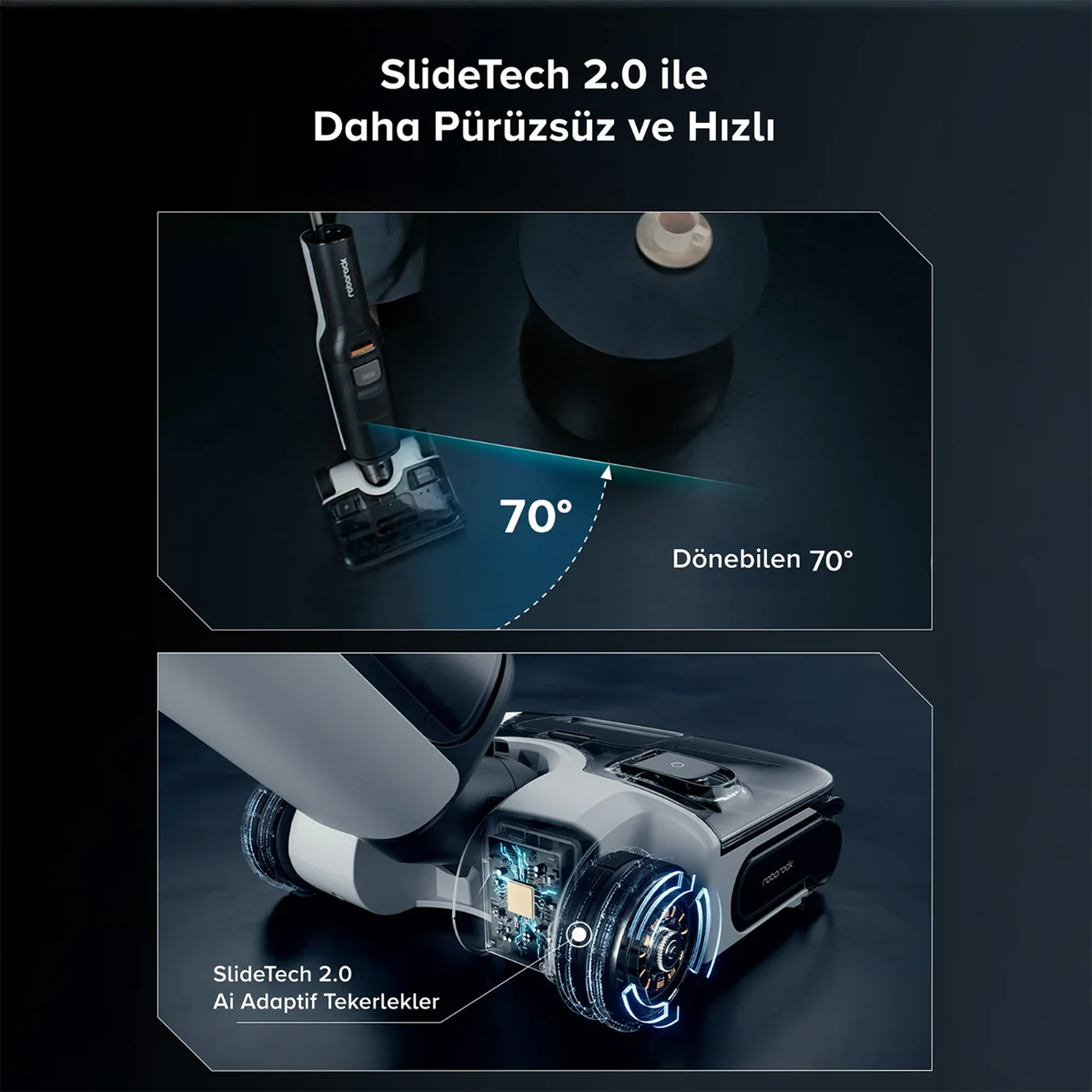 Roborock F25 ACE Islak Kuru Akıllı Dikey Süpürge