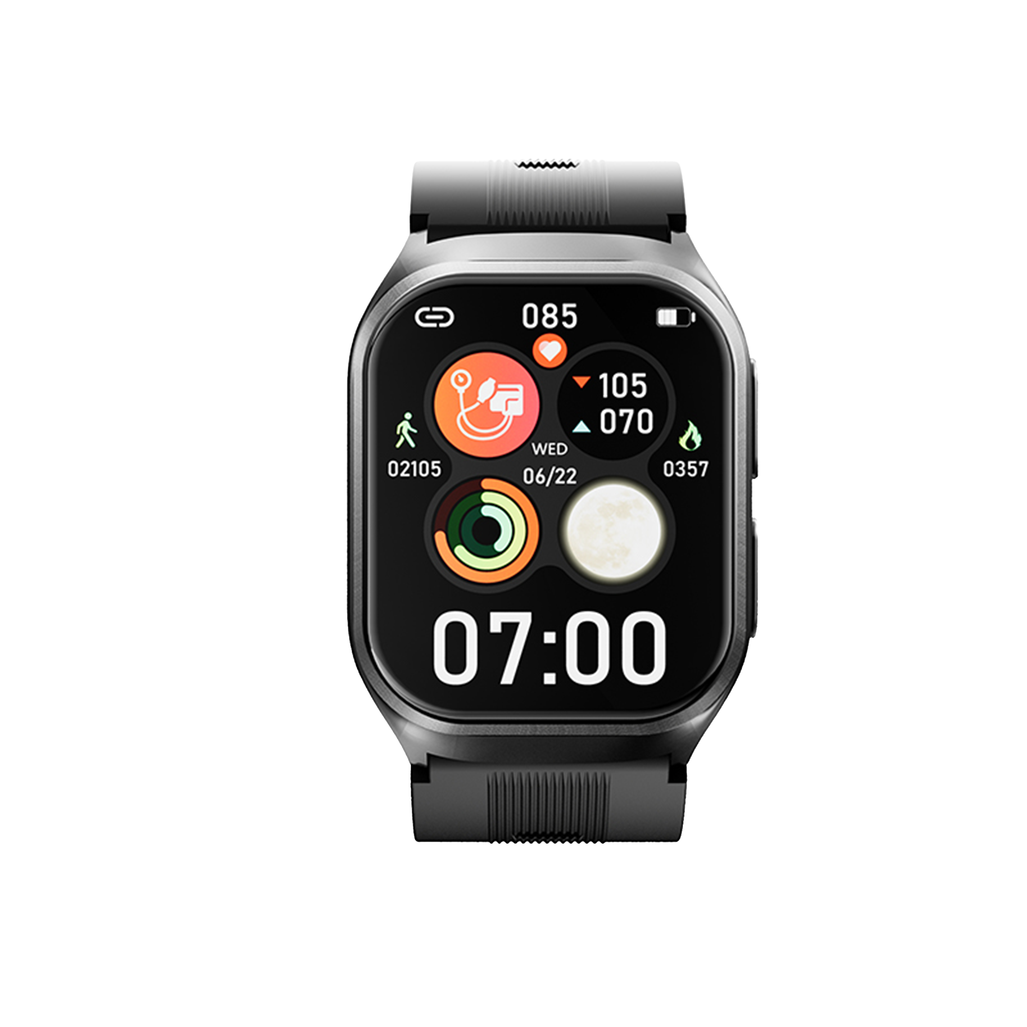 SANAG Dido G80S - Tansiyon Ölçen Akıllı Saat – Nabız, SpO2, Uyku ve Adım Takibi (Mor)