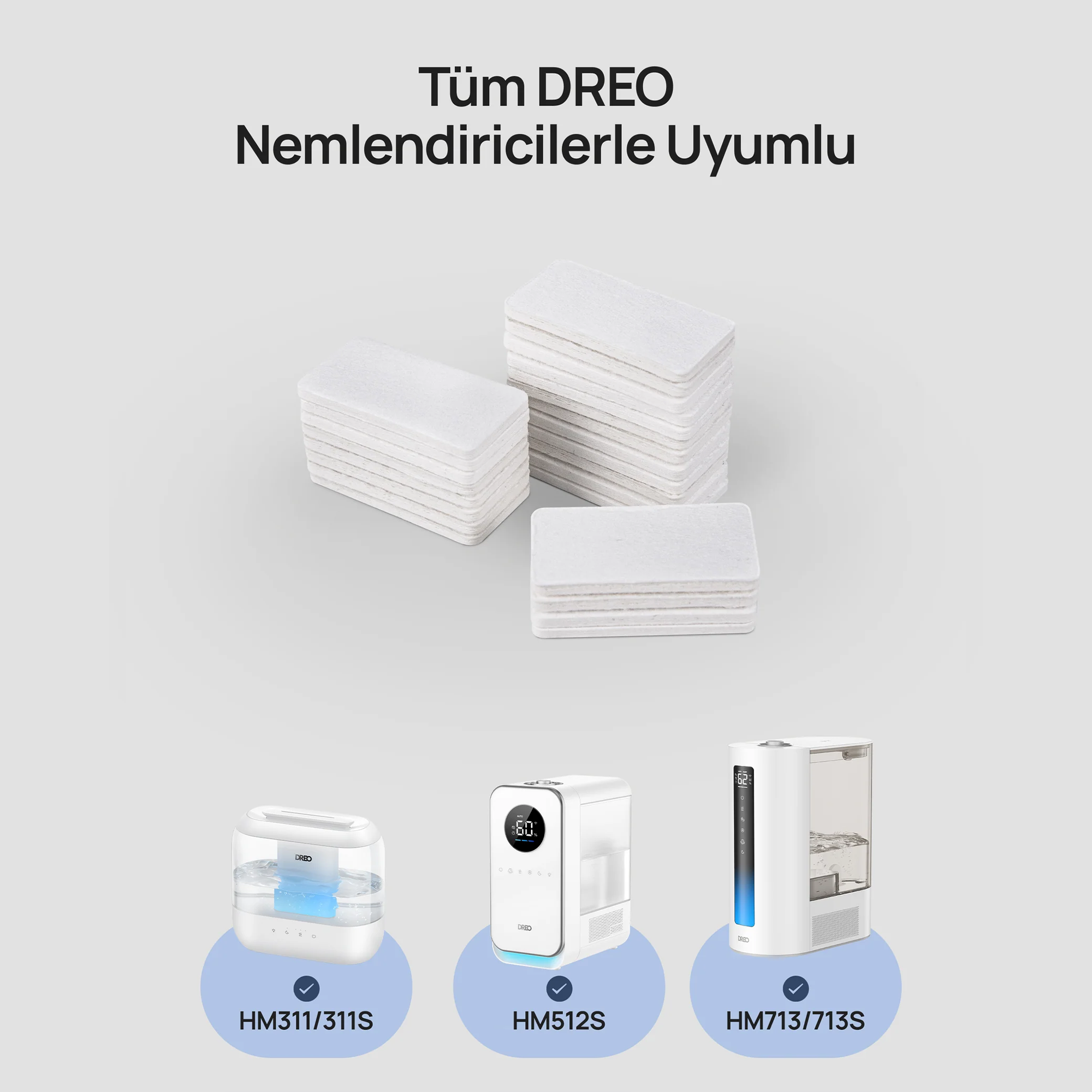 DREO Nemlendirici Aroma Filtresi – 24’lü Paket