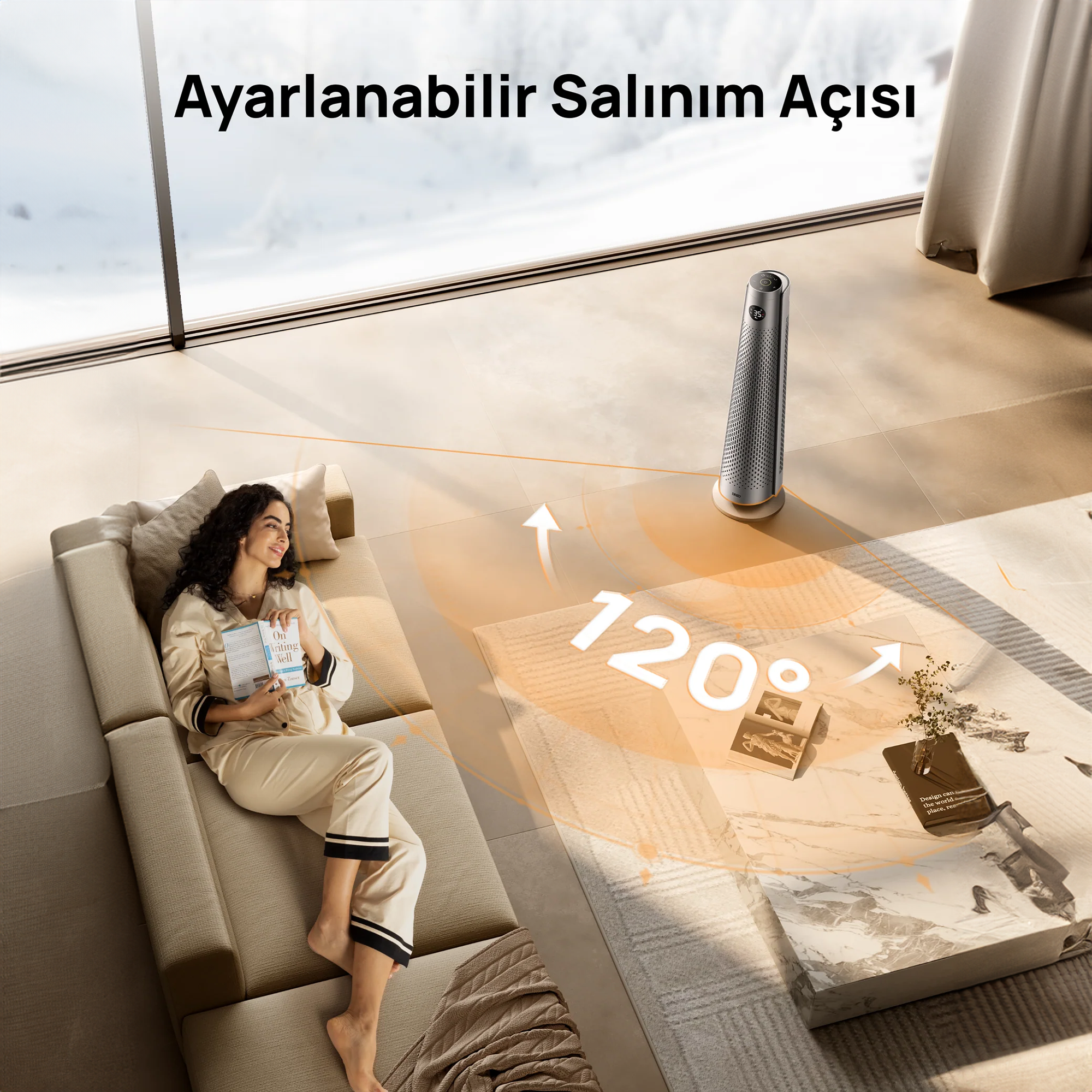 DREO Solaris 718 Akıllı Elektrikli Isıtıcı – Sessiz Çalışma, Hızlı Isıtma, Enerji Tasarruflu Isı Kontrolü