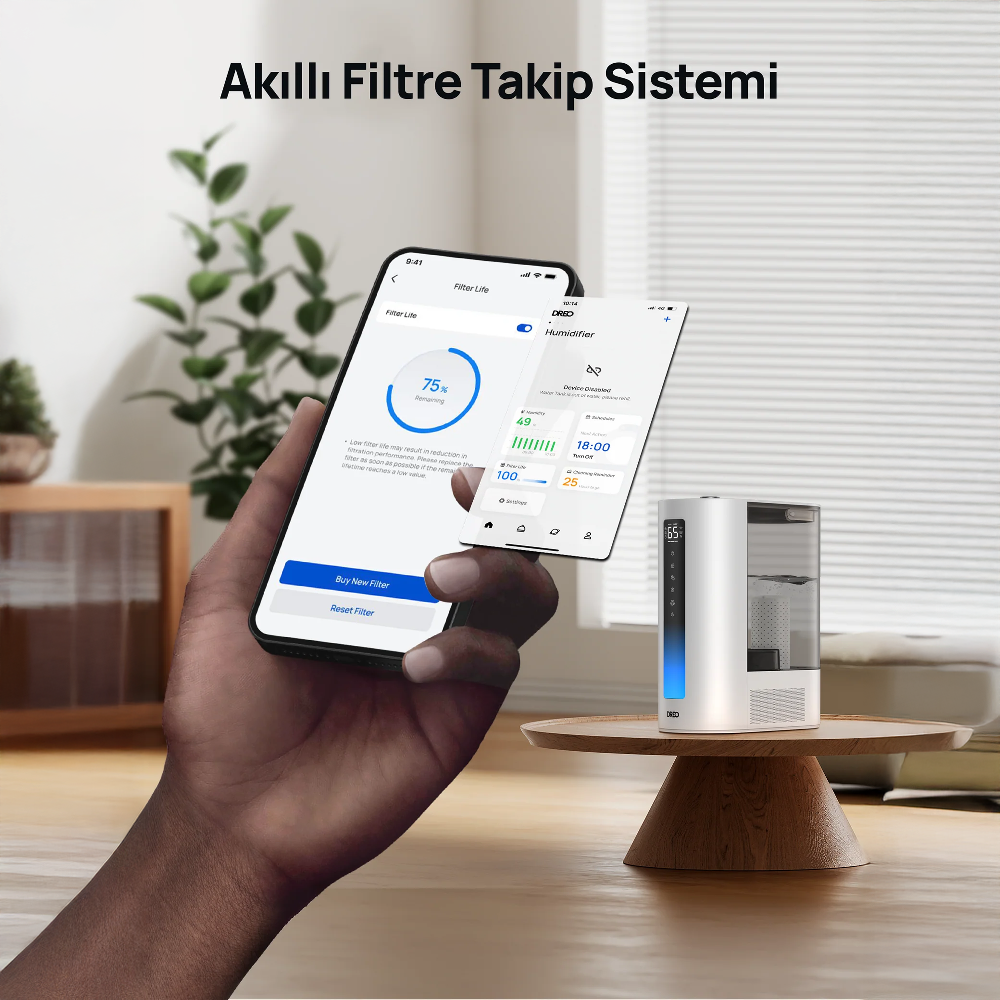 Nemlendirici Kireç Önleyici Filtre – 3’lü Paket