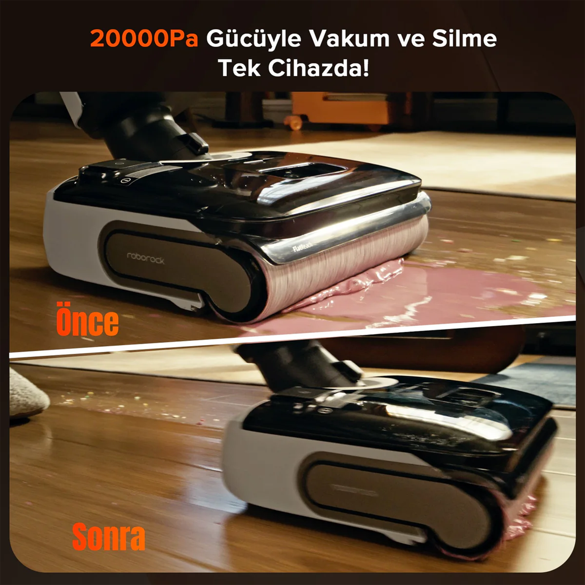 Roborock F25 RT Islak Kuru Akıllı Dikey Süpürge