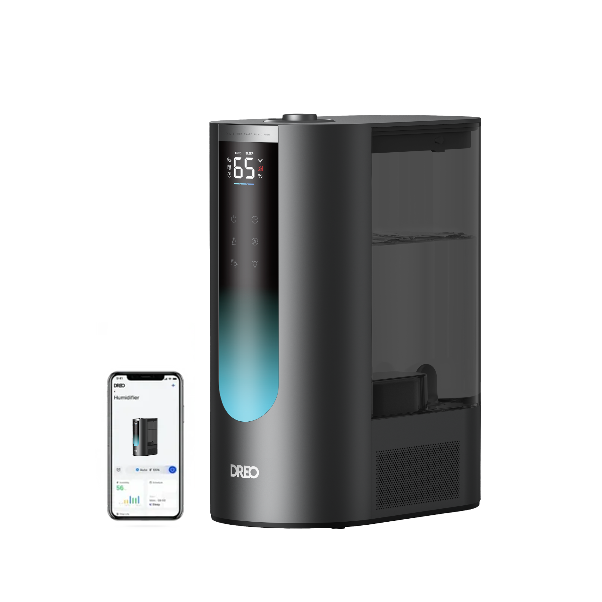 DREO 813S Akıllı Ultrasonik Hava Nemlendirici – Yüksek Kapasiteli, Sessiz Çalışma, Otomatik Nem Kontrolü